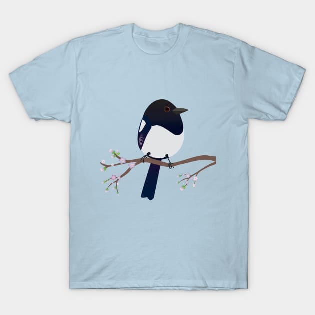 Cute egg shaped magpie T-Shirt by Bwiselizzy